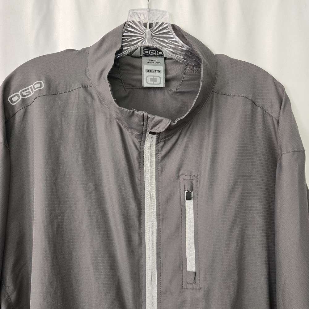 OGIO Pullover Gray Half Zip Lightweight Windbreaker Jacket Size XXL